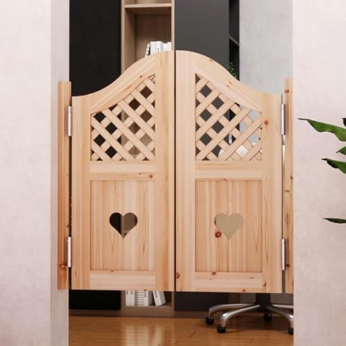 GFLCWYP Robustes Saloon Porte Battante Porte Western Bois Porte de café Portes Doubles Restaurant Bar Décoration de Porte battante Fermeture Automatique Demi-Taille Portes,W135xH90cm(53.1x35.4)
