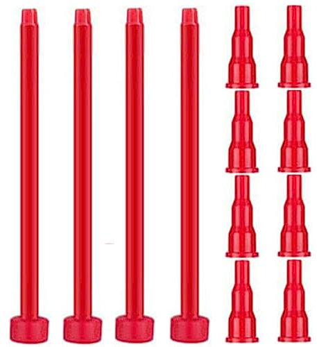 Lot de 4 adaptateurs de recharge pour briquet butane et chalumeau, adaptateur de bouteille de butane, tête de recharge universelle pour bouteille de butane à buse courte, chalumeau butane