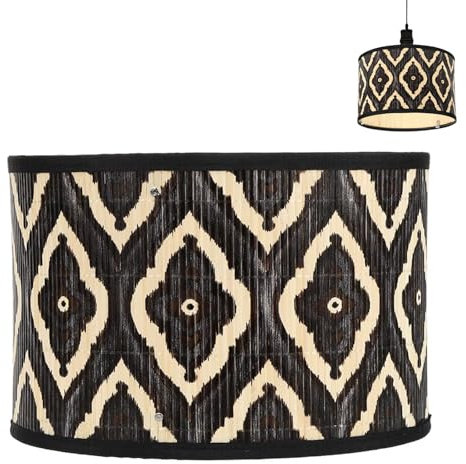 Hengrongshen Pantalla de lámpara, lámpara colgante, diámetro 30 cm, pantallas para lámpara de mesa, decoración del hogar, lámpara de pie para mesa, suelo y lámparas colgantes (negro)