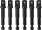 DW2542IR for DeWalt Socket Adapter Set,Impact Grade Socket Adapter Set,1/4-3/8 Drive Drill,6-pcs