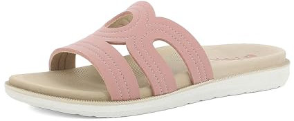 inblu Ciabatte Donna Multifascia con Suola Dual Density, Rosa, 39 EU