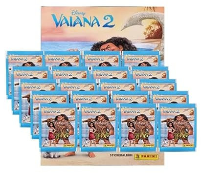 Panini Vaiana 2 Sticker / 1x Stickeralbum + 20x Stickertüten (Stickeralbum Deutsche Version)