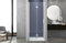 Box doccia 100 cm apertura a SOFFIETTO nicchia H200 cm cristallo 6mm profilo CROMATO LIAM