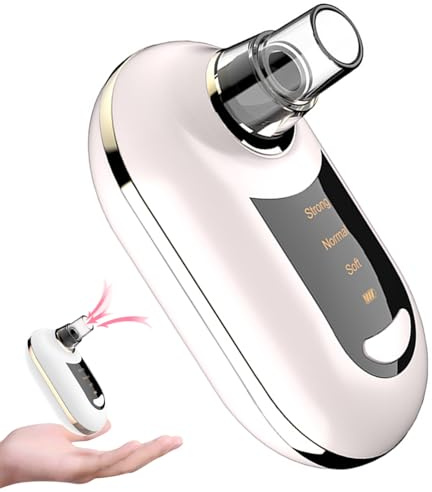 Skin Tag Remover, Blackhead Remover Machine USB Charging Electric Blackhead Removal Machine Skin Tag with 3 Levels Adjustment & 5 Tips for Home