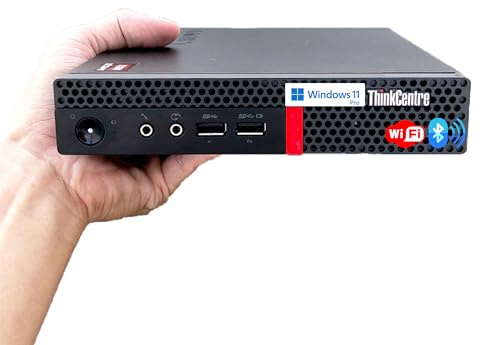Lenovo Business Mini Desktop PC, AMD Processor, 8GB RAM, 128GB SSD, Dual Display Support, Wi-Fi, Bluetooth, USB & Ethernet Port, Windows 11 Pro, Compact, Quiet, and Space-Saving, w/Keyboard & Mouse