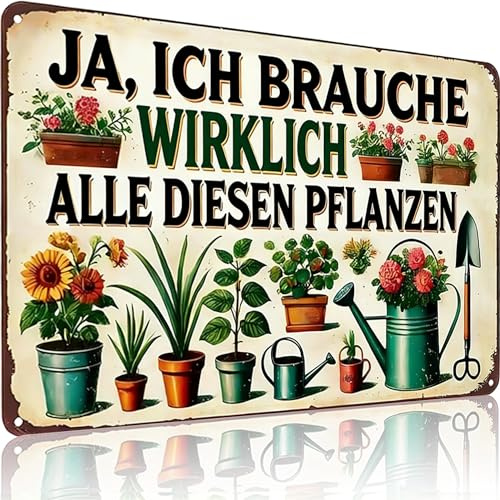 Deko Outdoor Innen Gartendeko Blechschild Retro Bild Blechschilder