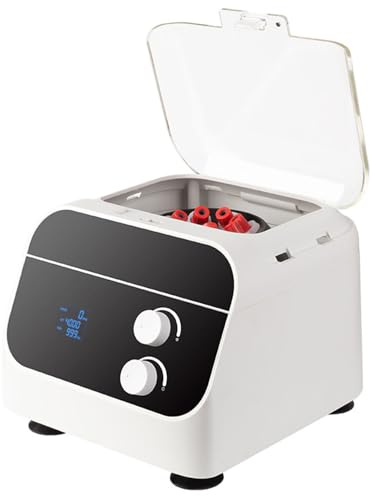 Centrifuga da banco a bassa velocità con display digitale a LED, velocità massima 4000 giri/min, timer 0-60 min, capacità 20 ml per laboratorio e scuola