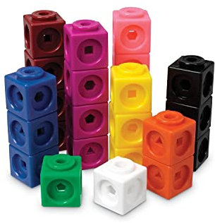 Learning Resources Mathlink-Steckwürfel (Set mit 1000 Stück)