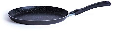 Excelsa Rock'N Cook Crepiera, Alluminio, Nero, 25 cm