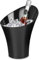 bar@drinkstuff Flute Wine & Champagne Bucket Black 5ltr - Wine Bucket, Champagne Cooler, Wine Cooler