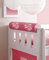 Nackenrolle Nackenkissen für Kinderbetten Kopfschutz, Vorhangstoff:Horse Pink