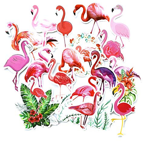 Oblique Unique Flamingo Sticker Set Aufkleber Tropical SommerSelbstklebend für Verzierung Scrapbooking