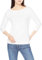 Amazon Essentials Women's Slim-Fit 3/4-Sleeve Boat-Neck T-Shirt, White, XL