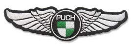 PATCHMANIA Puch Logo 10,0 cm Aufnäher Bügelbild, Patch Embroidered Patches Iron on