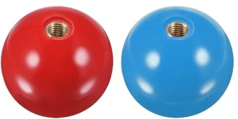 Uxcell Arcade Game Joystick Handle Red/Blue 35mm Ball Top M6 Screw Fits All Easy Install Durable Kid