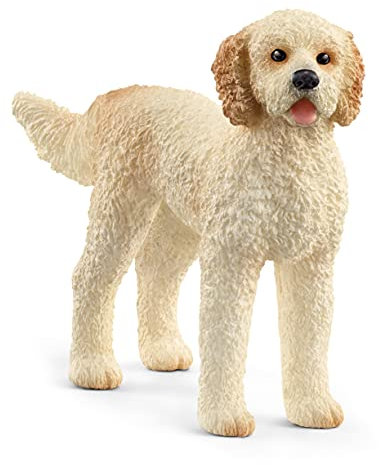 schleich FARM WORLD | Goldendoodle 13919 | schleich Bauernhof Spielfigur | detailgetreue Tierfiguren | tolles Geschenk für Jungen und Mädchen | Bauernhof Spielzeug ab 3 Jahre | 8 x 2 x 5 cm