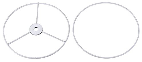 sourcing map 1 Satz Lampenschirm Ring, 150 mm Durchm. Lampenschirm Halterahmen zum Verbinden von Lampen Harfe, Gebackene Beschichtungseisen