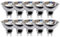 NCC-Licht 10 x Halogen Leuchtmittel Reflektor 40W G9 310lm warmweiß 2700K dimmbar Ra100 flood 38°