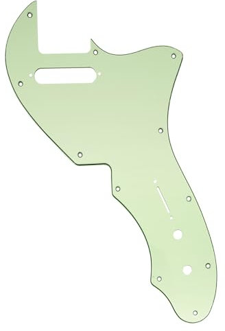 Musiclily Pro 11 Löcher Gitarren Schlagbrett Pickguard für USA Fender 69 Tele Thinline Style E-Gitarre, 3-lagig Mint Green