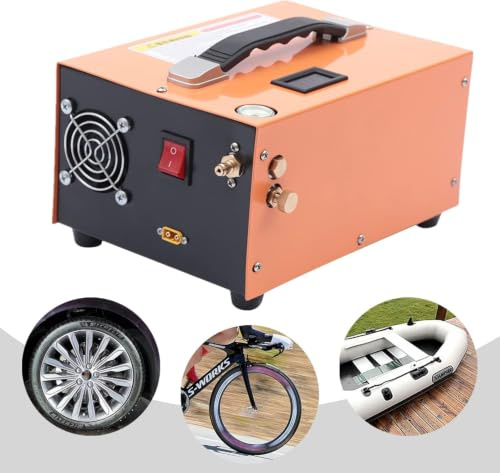 Compresor de aire PCP – Compresor eléctrico PCP 300 W Compresor de aire de alta presión 12 V DC Compresor Multiuso móvil 30 Mpa/300 Bar/4500PSI Compresor de aire respiratorio 220 V