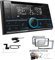 Kenwood DPX-7300DAB 2-DIN Autoradio mit Bluetooth Digitalradio DAB+ USB CD passend für Opel Astra H 2004-2010 Charcoal-metallic ohne Canbus