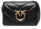Pinko Damen Sheep Nappa Love Click Mini SCHAFNAPPA BI, Z99Q_Nero-Antique Gold