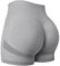 Yiifit Damen Sport Shorts Scrunch Butt High Waist Workout 3.5 Shorts Biker Gym Kurze Hosen Helles Grau Medium