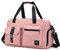CORIOS Sac de Sport Grande Capacité pour Femmes/Hommes - Oxford Voyage Fitness Léger - Compartiment à Chaussures & Poche Séparation Humide/Sèche - Bandoulière - Hôpital Weekend - Rose