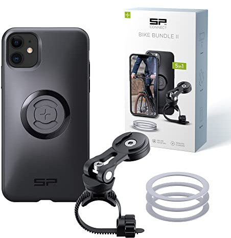 SP CONNECT Bike Bundle II | SPC+ | kompatibel mit iPhone 11/XR | Handyhalter für Fahrradlenker | Mountainbike Rennrad Handy Halterung