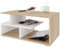 Meble Pitus Couchtisch Holz - Wohnzimmertisch Modern - Couchtisch mit Stauraum 90 x 50 x 49cm - Tisch für Wohnzimmer - Sonoma-Eiche/Weiß