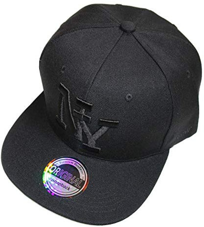 NY Baseball Snapback Cap New York originelle Caps für Coole Typen (Black)