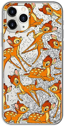 ERT GROUP mobile phone case for Apple Iphone 11 PRO original and officially Licensed Disney pattern Bambi 017 optimally adapted to the mobile phone, with glitter overflow effect