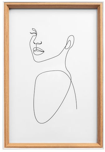 walther design Bilderrahmen Silhouette Holzrahmen, 15x20 cm, buche, NW520P