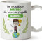 Mugffins Tasses Personnalisables pour MAÎTRE homme - En Français - Cadeau Personalisé- Tu Meilleur du Monde - 11 oz / 330 ml