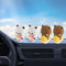 4 Stück Wackelfigur Auto, Bubu Dudu Kawaii Deko, Bubu Dudu Figur, Niedliche Armaturenbrett Auto Dekorationen, Interieur Autozubehör, Panda-Bär-Figur, Wackelkopf Car Geschenk, Schreibtischdekoration