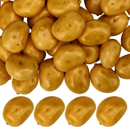 GORGECRAFT 40Stk Künstliches Gemüse Aus Schaumstoff Simulation Lebensechter Kartoffeln Lebensmittel Dekorative Seifenblasenkartoffel Für Haus Küche Fotografie Modell Party Dekoration Schrank Ornament
