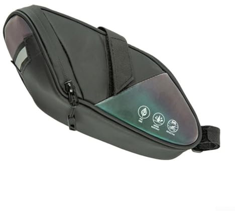 ZAMETTER Fahrradtasche, wasserdicht, Hecktasche, erweiterte Hecktasche, große Kapazität, Rücksitztasche, Satteltasche, Rennrad, Mountainbike, Zubehör, Radfahren (Farbe reflektierend)