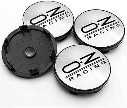 JDUYHS 4 Stück Nabendeckel Aufkleber für OZ Racing 60mm, Nabenkappen Radnabenkappen Abdeckkappen Radnabenabdeckung Sticker, Wasserdicht Staubdicht Felgendeckel Zubehör,C