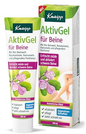 Kneipp AktivGel für Beine - Mit Bio-Beinwell, Rosskastanie, Hamamelis und pflegendem Panthenol - Angenehmer Kühleffekt - 100ml