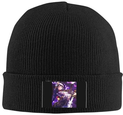 Anime Strickhut Mütze Herbst Winter Hut Warme Hip-Hop Raiden Shogun Kappe Männer Frauen Personalisiertes Freund