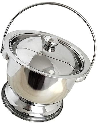 FOMIYES Urine Pot Acier Avec Couvercle Spittoon Portatif Pratique Pour Adultes Garçon Fille Et Personnes Âgées