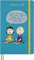 Moleskine 18 Monate Peanuts Charlie & Lucy Wochen Notizkalender 2025/2026, L/A5, 1 Wo = 1 Seite, fester Einband, Riffblau