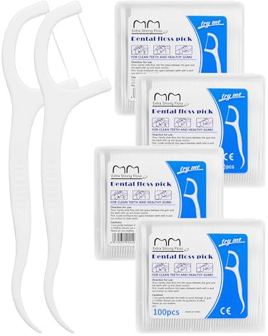 Filo Interdentale 400x dental floss filo interdentale forcelle interdentali, mantiene la bocca fresca e pulita, con 4 astucci portatili
