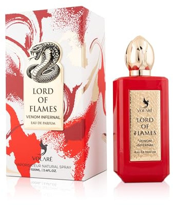 Lord of Flames Venom Infernal Eau de Parfum 100 ml – Luscious Berry‑Amber Lederduft | Unisex, Lang anhaltend & Verführerisch