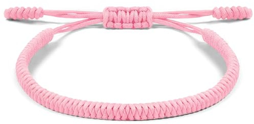 Aucuu Bracelet Porte Bonheur D'amitié Tressé, Réglable Protection Amulette Fait à la Main - Style Tibet