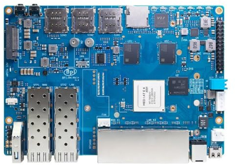 NONDK pour -R4 Routeur Development Board 4GB RAM MT7988A avec 2 High-Performance Open-Source Router Board