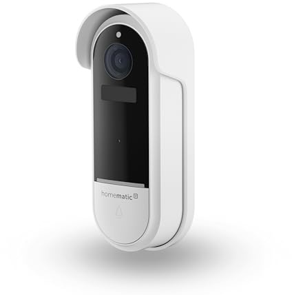Homematic IP Video-Türklingel | Smart Home, kabellose Türklingel-Kamera mit AI Personenerkennung, Zwei-Wege-Audio, Nachtsicht, 162945A0