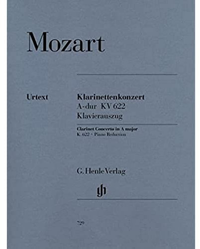 Konzert a-Dur KV 622 Klar Orch. Klarinette in a, Klavier: Besetzung: Klarinette und Klavier (G. Henle Urtext-Ausgabe)