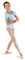 Bloch Dance Mädchen Gymnastikanzug Kurzarm, Jungen, CL5402-1, Pastellblau, 8-10