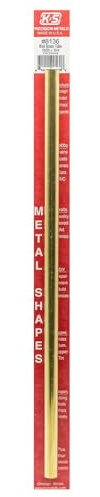 K&S 8136 Round Brass Tube, 13/32 OD